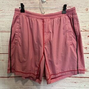 Lululemon Pace Breaker Shorts Liner 9” in Red/White Check Sz XXL